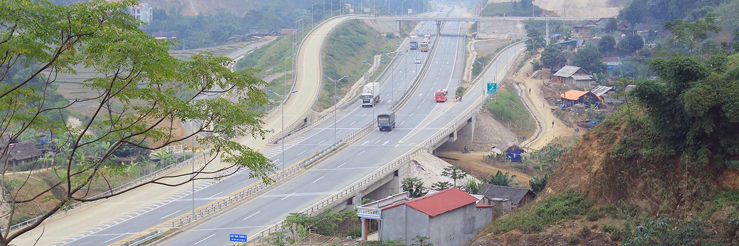 Nút giao IC16 gói thầu A7 đường cao tốc Nội Bài - Lào Cai